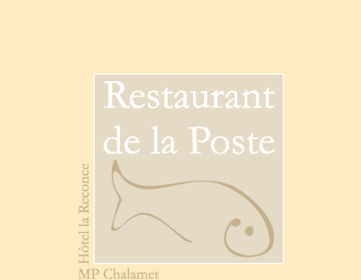 Restaurant de la Poste  Cration logotype, charte graphique 
